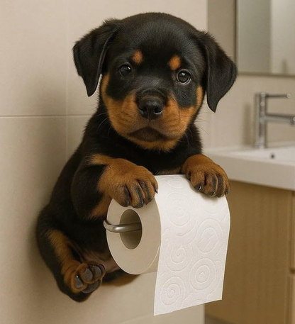 🐕【Kup 1, a drugi dostaniesz gratis 🔥】Uchwyt na papier toaletowy z uroczym wzorem szczeniaka ✅️Płatność przy odbiorze