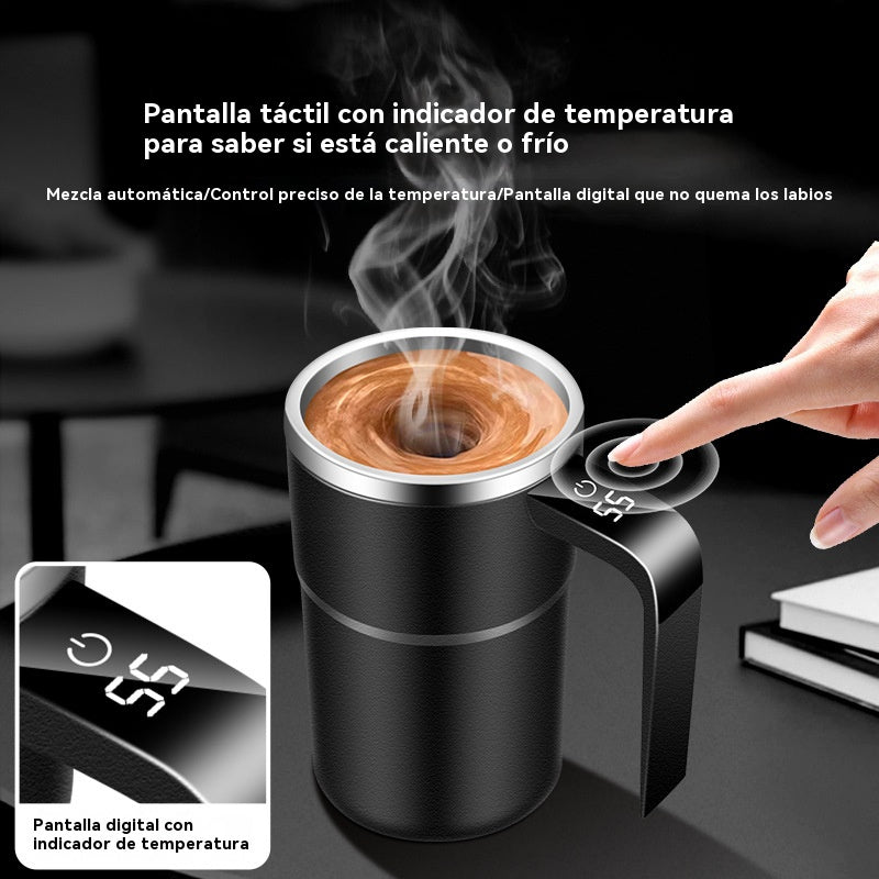 ☕🔋Juego de tazas de café recargables con agitador magnético automático⚡