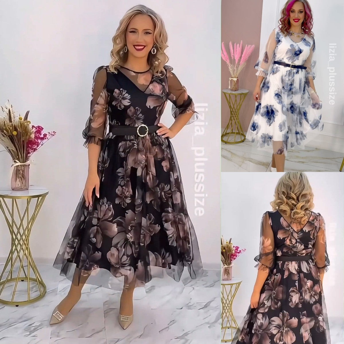 🌸💥【Časově omezená sleva】【S-5XL】Nové elegantní šaty s potiskem