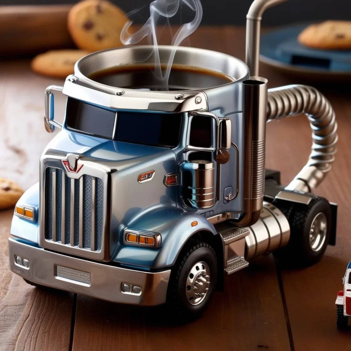 🚛【Kreativní dekorace do domácnosti】☕Ručně vyráběné hrnky na kávu pro kamiony