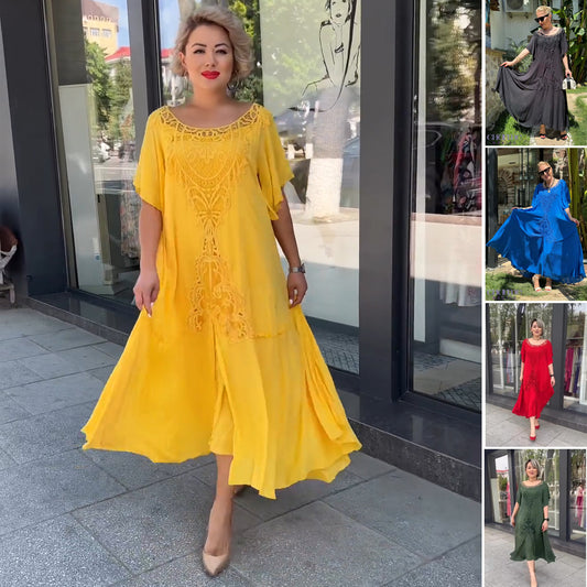 🔥❤️【S-5XL】nové šaty, plus size, pohodlné a volné🔥Vynikající kvalita👌Perfektně padnou všem typům postav👌
