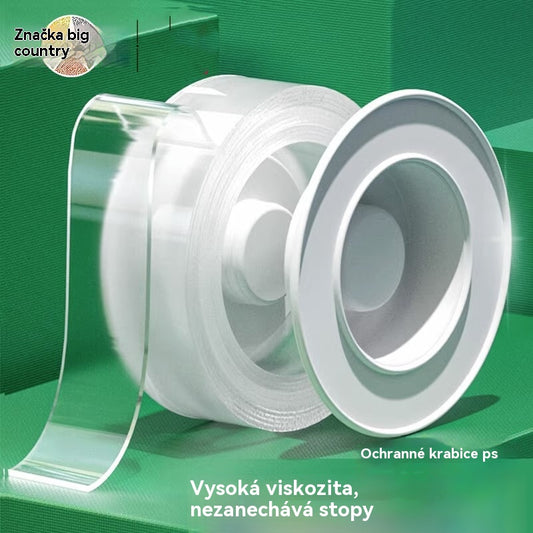 💧 【2 svazky】Průhledná akrylová páska, voděodolná, prachotěsná, oboustranná, vyrobená s nano lepidlem, vysoká viskozita.