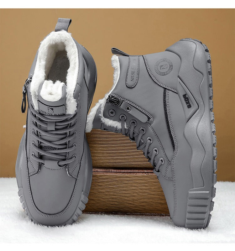👞[39-44] Pánské nové zimní teplé sněhule s tlustou podrážkou a fleecovou podšívkou -4163943