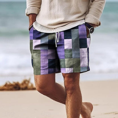 🏖️👖【Kup 1 a 1 zdarma🔥】【S-6XL】😍Velké pánské havajské plážové kalhoty, ležérní šortky s 3D potiskem