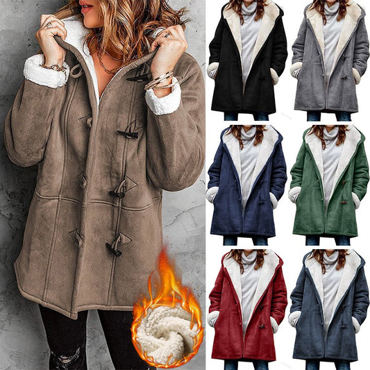 🐏 Szezonális kedvezmény -47% 🔥【S-5XL】Női télikabát polár béléssel és szőrmés gallérral