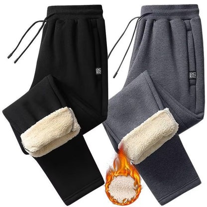 👖【Časově omezená sleva】🔥【M-5XL】2025 Zimní pánské zimní jehněčí vlna zahuštěná ležérní teplé tepláky✅【40-100kg】