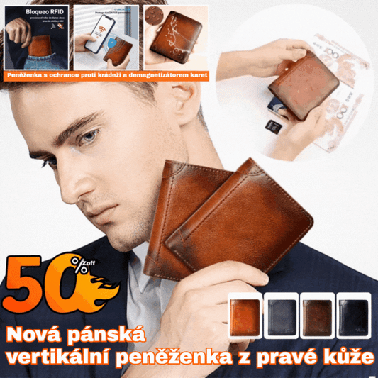 Kupte 1, dostanete 1 zdarma 👝✨ Nová pánská peněženka z pravé kůže s ochranou proti krádeži -4197009