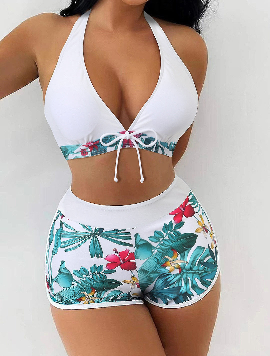 🌴【S-3XL 】👙Nové plus size bikiny s potiskem