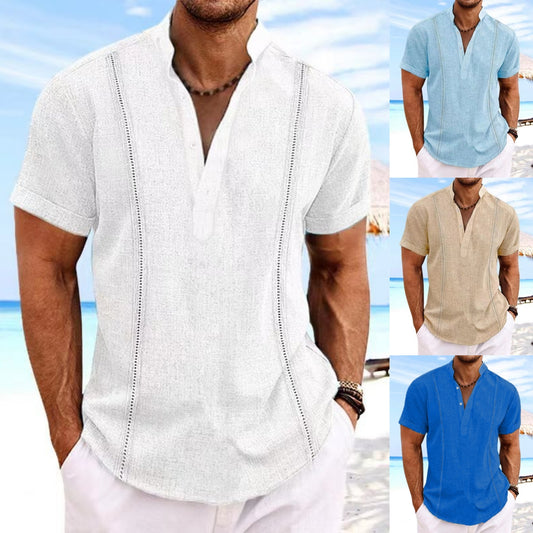 👔😎【50% zniżki🔥】【S-3XL】👕☀️2025 nowy bawełniany T-shirt męski casual w dużych rozmiarach, wygodny i oddychający 