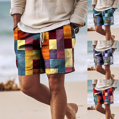 🏖️👖【Kup 1 a 1 zdarma🔥】【S-6XL】😍Velké pánské havajské plážové kalhoty, ležérní šortky s 3D potiskem