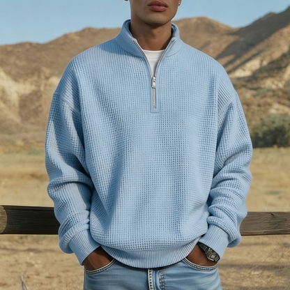 🔥Popust -47%🔥Muška majica s ovratnikom i patentnim zatvaračem