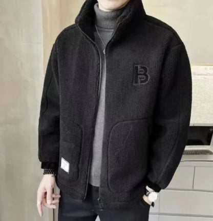 ⛄【L-6XL】Zimní fleecová bunda, bavlněný kabát, zesílený bavlněný kabát z jehněčí vlny, teplý kabát