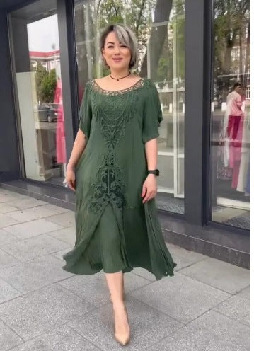 🔥❤️【S-5XL】nové šaty, plus size, pohodlné a volné🔥Vynikající kvalita👌Perfektně padnou všem typům postav👌