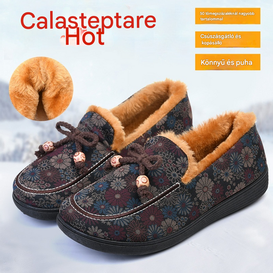 🔥Korlátozott kedvezmény -42%🔥【36-41】Téli, szigetelt, meleg, lapos pamutcipő