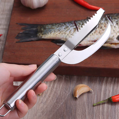 🍲【Kupte 1 a získejte 1 zdarma】🐟【Nabídka 2 kusů】Víceúčelový nůž z nerezové oceli pro efektivní škrábání rybích šupin-4077267
