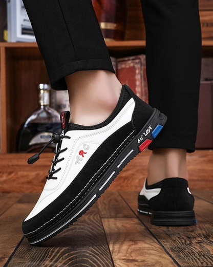 💯🔥【39-48】Pánská ležérní obuv do práce je vyrobena z nepromokavé a skvrnám odolné kůže s měkkou podrážkou pro pohodlné nošení.