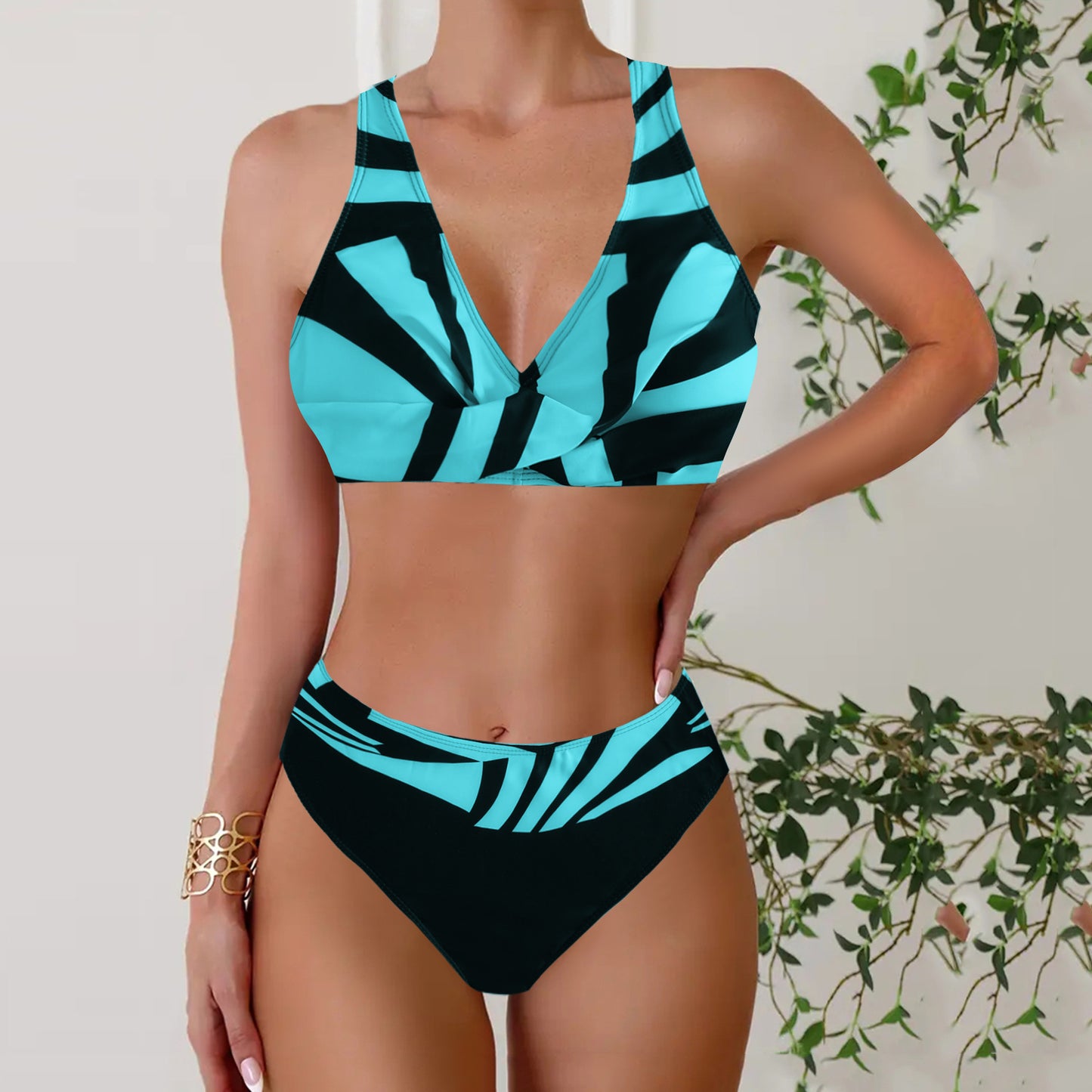 👙50% отстъпка✨【40-120kg】✨Дамски двукомпонентен бански бикини, бански с гол гръб и дизайн push-up за плажна почивка ✅Плащане при доставка ✅2 артикула със 70% отстъпка