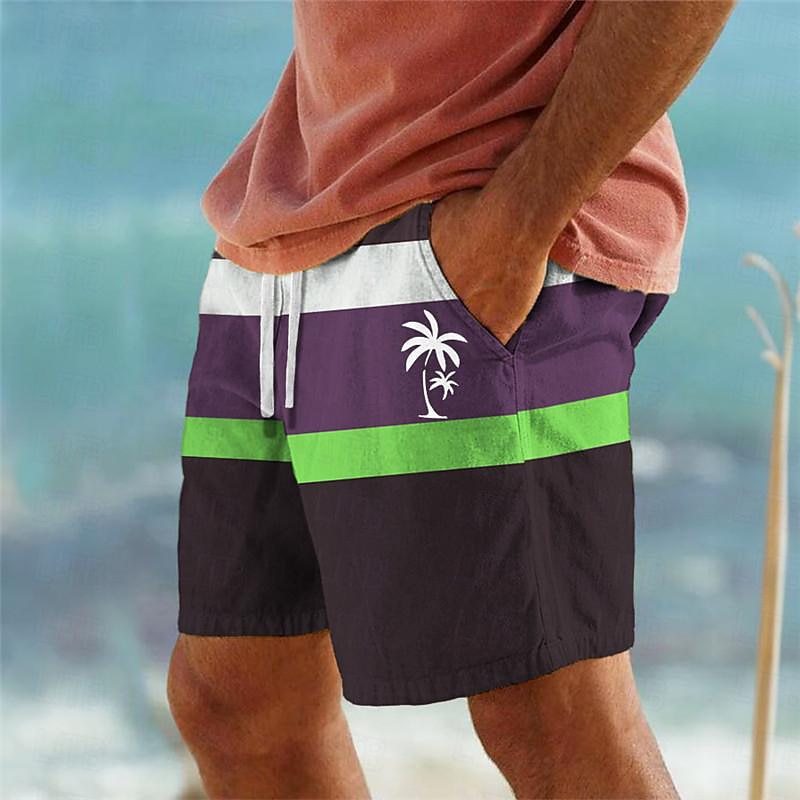 🏖️👖【Kup 1 a 1 zdarma🔥】【S-6XL】😍Velké pánské havajské plážové kalhoty, ležérní šortky s 3D potiskem
