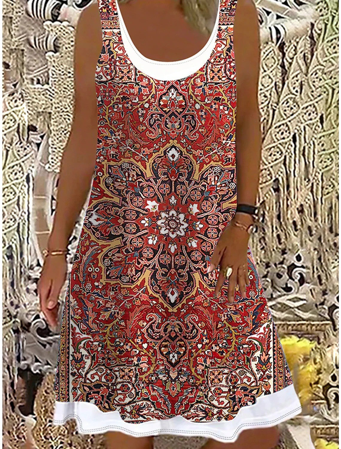 👗💖 【S-5XL】Nové dámské šaty velké velikosti s retro potiskem z roku 2025