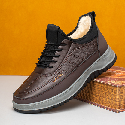 ⛄🔥【39-45】Nová pánská zimní ležérní sportovní obuv z roku 2025, pravá kůže, nepromokavá, s měkkou sametovou podrážkou