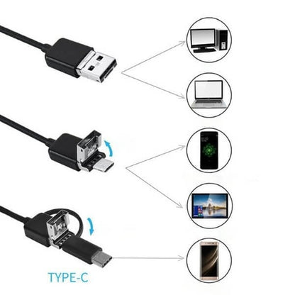 (Typ-c, USB, Micro USB) endoskop tři v jednom 【1M】【3.5M】【5M】