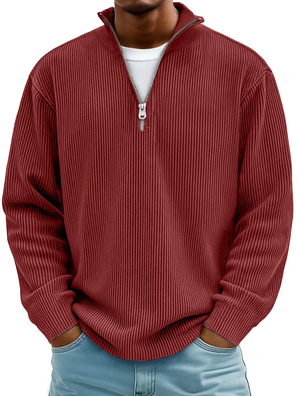 🔥50% de descuento🔥【40-120kg】Nueva sudadera de hombre con cuello alto, otoño/invierno 2026 ✅Pago contra entrega