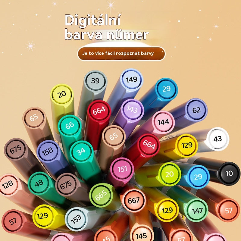 【48 barev】🔥✨️Dvoustranná sada třpytivých zvýrazňovačů