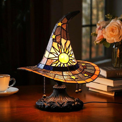 🔮💡Настолна лампа във формата на вещическа шапка, LED светлинна декорация ✅Плащане при доставка ✅2 артикула със 70% отстъпка