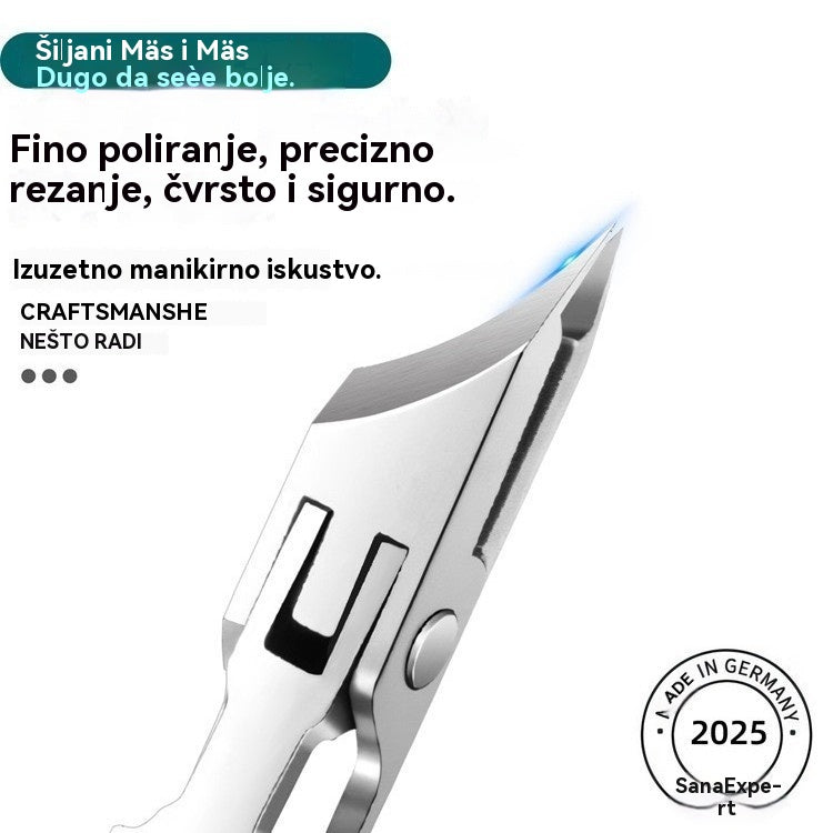 🔥【Set od 3 dijela】✂️💅Nova ultra tanka kutna škarica za nokte za kućnu manikuru