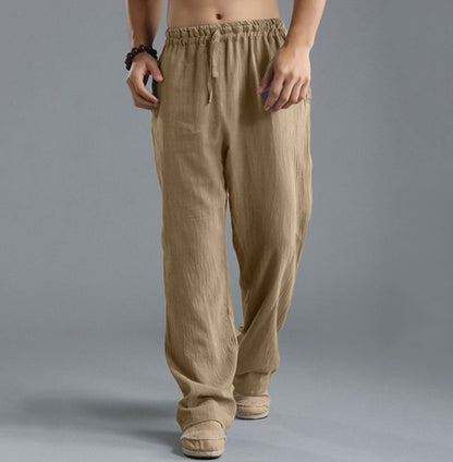 👖🌿【Sleva 50 % 🔥】【S–5XL】😍 Pánské volné lněné kalhoty, dlouhé, široké a pohodlné, dostupné ve větších velikostech a 8 barvách