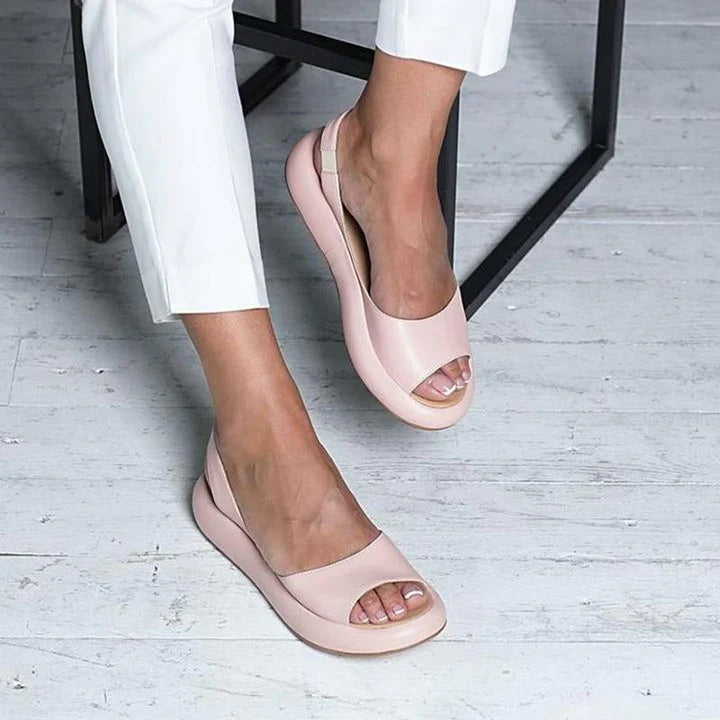 🔥【35-43】👡 Pohodlné dámské sandály z měkké kůže se silnou podrážkou