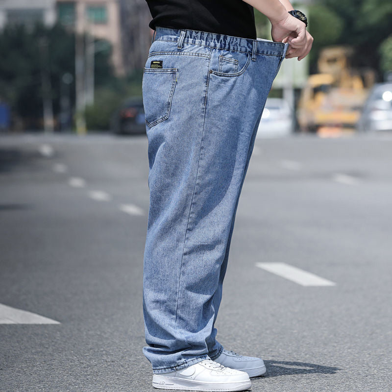🤸‍♂️👖【50% sleva 🔥】【45–150 kg】🌌Nový model 2025: pánské džíny větší velikosti, široký střih, strečové a pohodlné