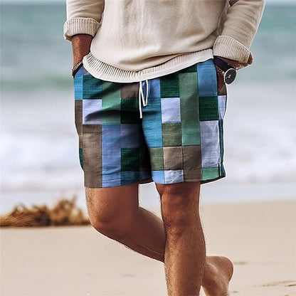 🏖️👖【Kup 1 a 1 zdarma🔥】【S-6XL】😍Velké pánské havajské plážové kalhoty, ležérní šortky s 3D potiskem