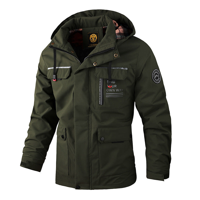 🔥🔥【Horký výprodej】【M-6XL】Nová pánská podzimní a zimní teplá bunda, odolná proti větru a vodě【Doporučeno】