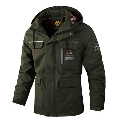 🔥🔥【Horký výprodej】【M-6XL】Nová pánská podzimní a zimní teplá bunda, odolná proti větru a vodě【Doporučeno】