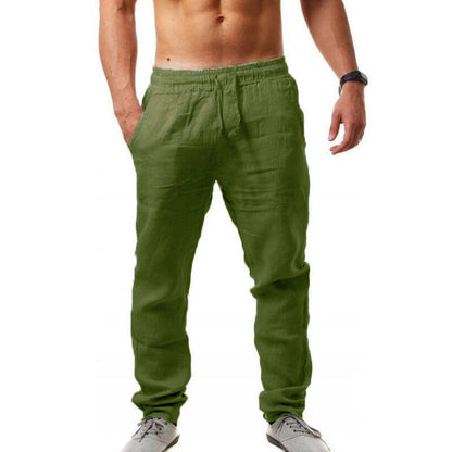 😍👖【Kup 1 a 1 zdarma🔥】【S-4XL】💥2025 nové letní pánské sportovní kalhoty velké velikosti, široká verze prodyšného materiálu z bavlny a lnu