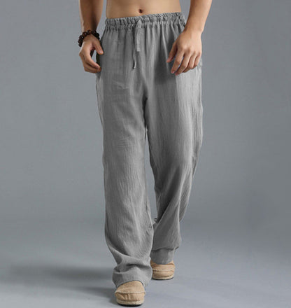👖🌿【Sleva 50 % 🔥】【S–5XL】😍 Pánské volné lněné kalhoty, dlouhé, široké a pohodlné, dostupné ve větších velikostech a 8 barvách