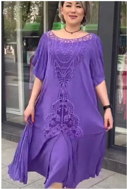 🔥❤️【S-5XL】nové šaty, plus size, pohodlné a volné🔥Vynikající kvalita👌Perfektně padnou všem typům postav👌
