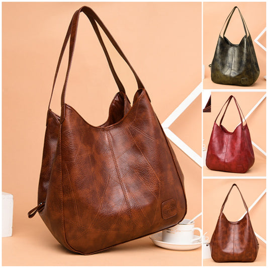 💖👜💖【50% kedvezmény 🔥】Puha bőrből készült válltáska, új stílus, nagy kapacitás