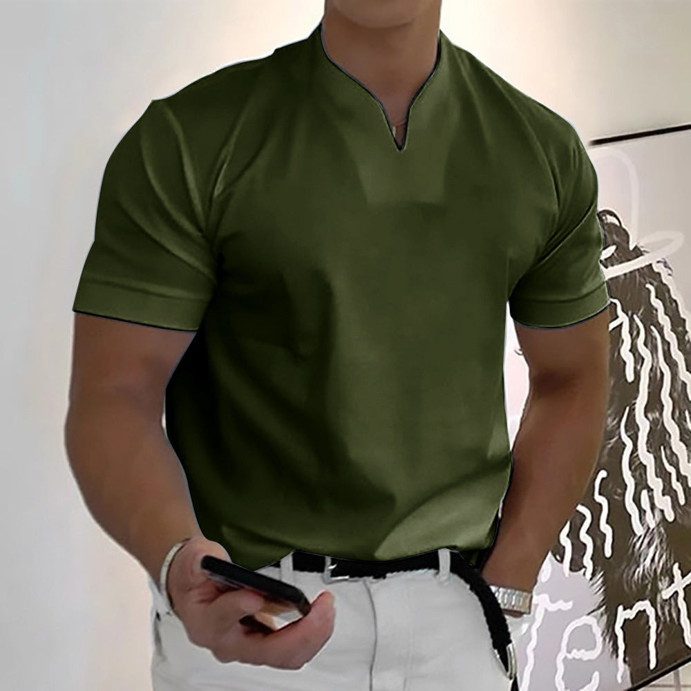 💪👔【Kup 1, otrzymaj 1 gratis 🔥】【S–5XL】💪😍 Męska sportowa koszulka polo z krótkim rękawem w dużych rozmiarach, elastyczna bawełniana koszulka fitness