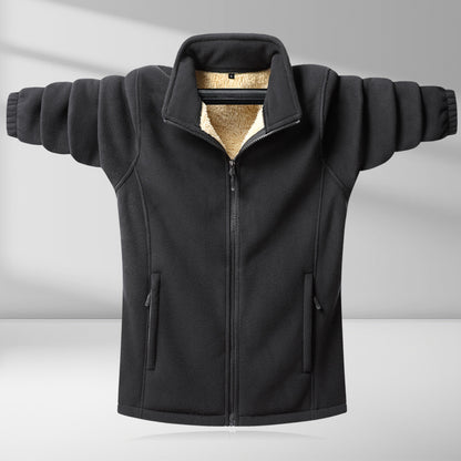 【M-6XL】imní bunda z polar fleecu pro větší velikosti, módní teplá bunda - 4121788
