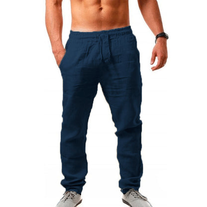 😍👖【Kup 1 a 1 zdarma🔥】【S-4XL】💥2025 nové letní pánské sportovní kalhoty velké velikosti, široká verze prodyšného materiálu z bavlny a lnu