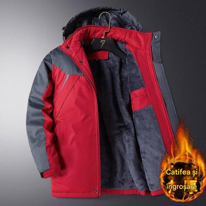 【L-6XL】🧥❄️ Pánská větruodolná, nepromokavá a teplá outdoorová bunda pro muže větších velikostí🌨️✨ --4157998