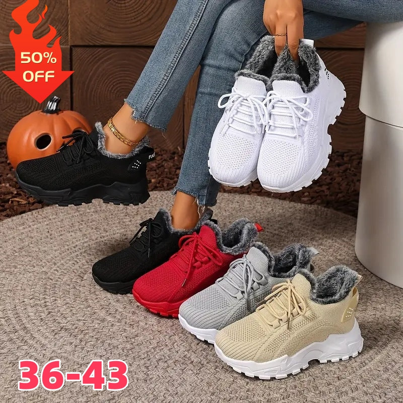 🔥【Vremenski ograničena ponuda】【36-43】Nove tople pamučne papuče za žene za jesen/zimu, s flis podstavom