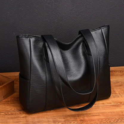 ✨👜【50% отстъпка🔥】【Голям капацитет】Дамска чанта за рамо от мека кожа ✅️Плащане при доставка