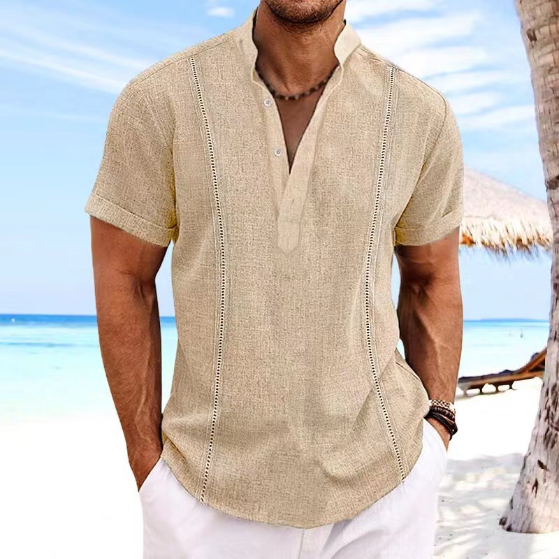 👔😎【50% sleva🔥】【S-3XL】👕☀️2025 nové bavlněné ležérní pánské tričko ve velkých velikostech, pohodlné a prodyšné