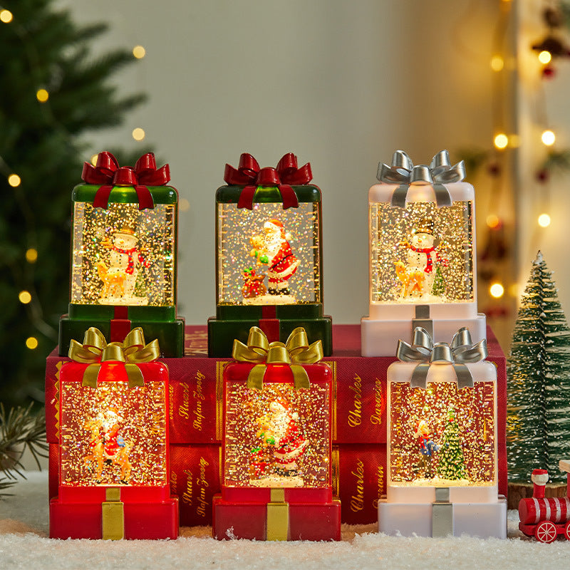 🎁Novinka - osvětlená vnitřní elektronická světelná dekorace naplněná vodou