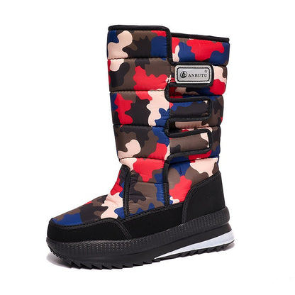 ⛄【36-47】🔥Pánské a dámské outdoorové teplé sněhule s fleecovou podšívkou, odolné proti chladu - vysoký střih, voděodolné a protiskluzové