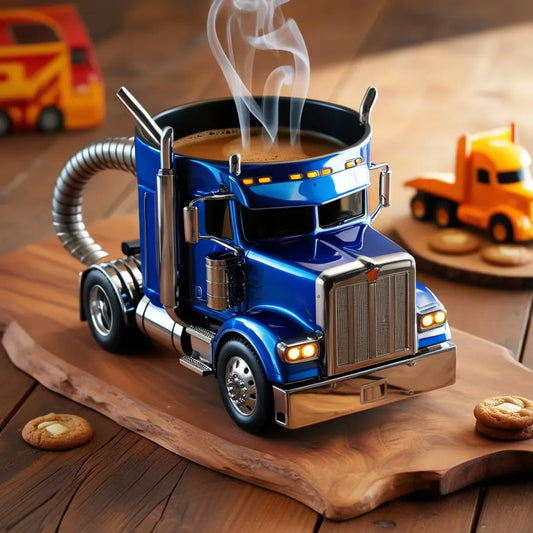 🚛【Kreativní dekorace do domácnosti】☕Ručně vyráběné hrnky na kávu pro kamiony