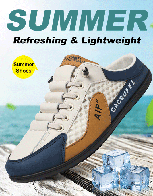 👟🏆【50% zniżki 🔥】【39-44】Nowe, codzienne, letnie trampki dla mężczyzn - nowy materiał, oddychające i neutralizujące zapachy ✅️Płatność przy odbiorze